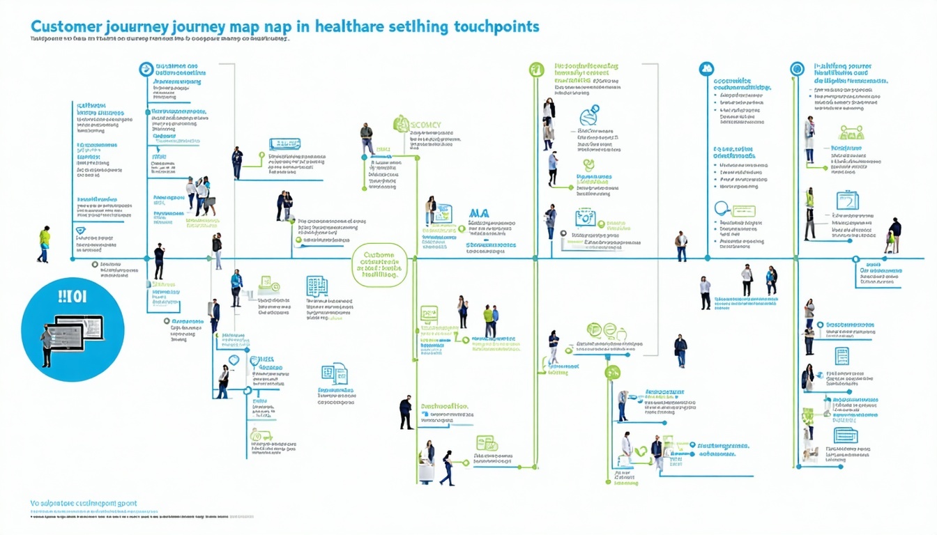 A visual representation of a customer journey map